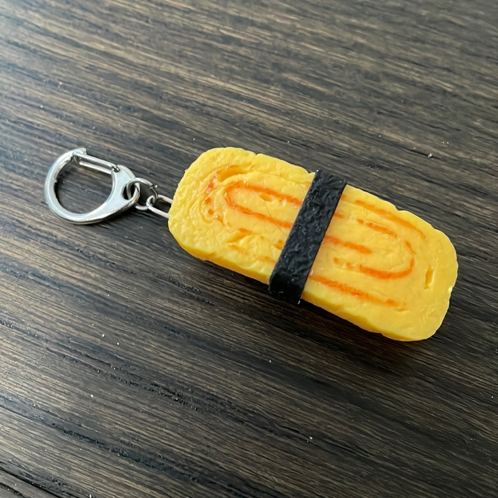 Tamago Egg Sushi Keychain, NWOT